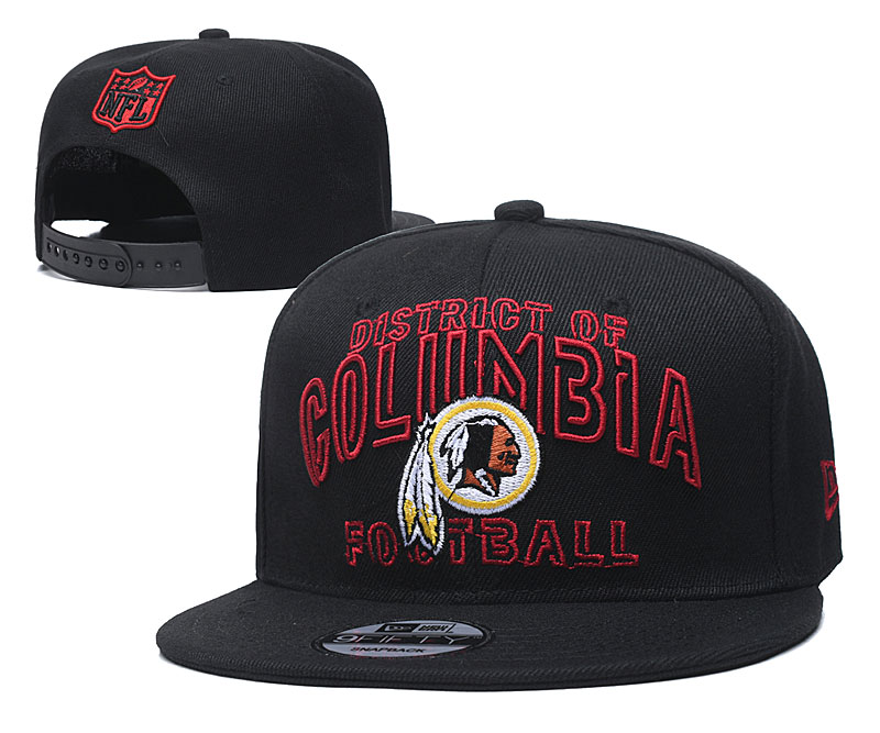 Redskins Team Logo Black Adjustable Hat YD