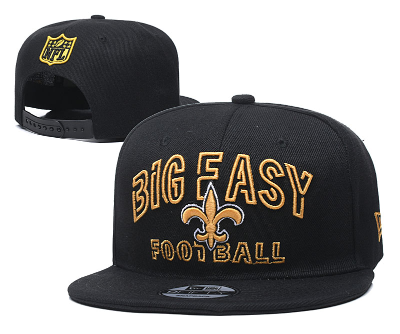 Saints Team Logo Black Adjustable Hat YD