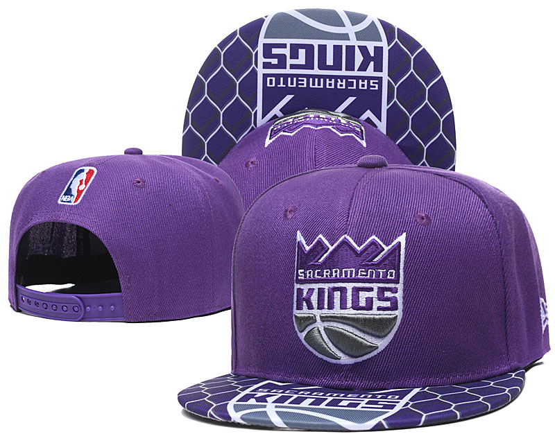 Kings Team Logo Purple Adjustable Hat TX