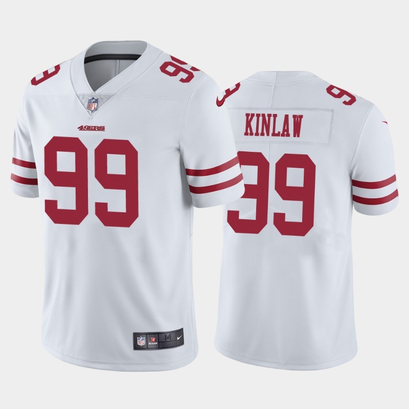 Nike 49ers 99 Javon Kinlaw White Youth 2020 NFL Draft First Round Pick Vapor Untouchable Limited Jersey