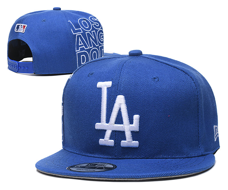 Dodgers Team Logo Blue Adjustable Hat YD