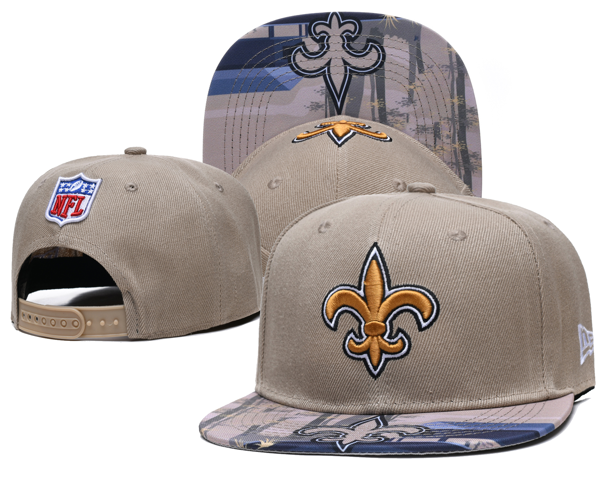 Saints Team Logo Cream Adjustable Hat LH
