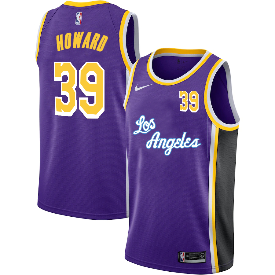 Lakers 39 Dwight Howard Purple 2020-2021 New City Edition Nike Swingman Jersey