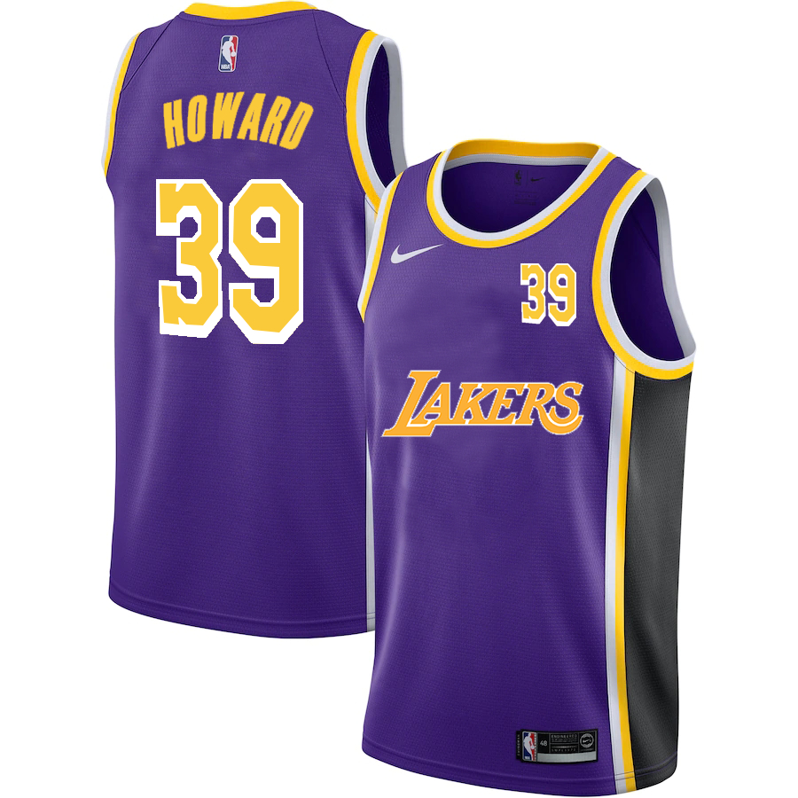 Lakers 39 Dwight Howard Purple 2020-2021 New City Edition Nike Swingman Jerseys