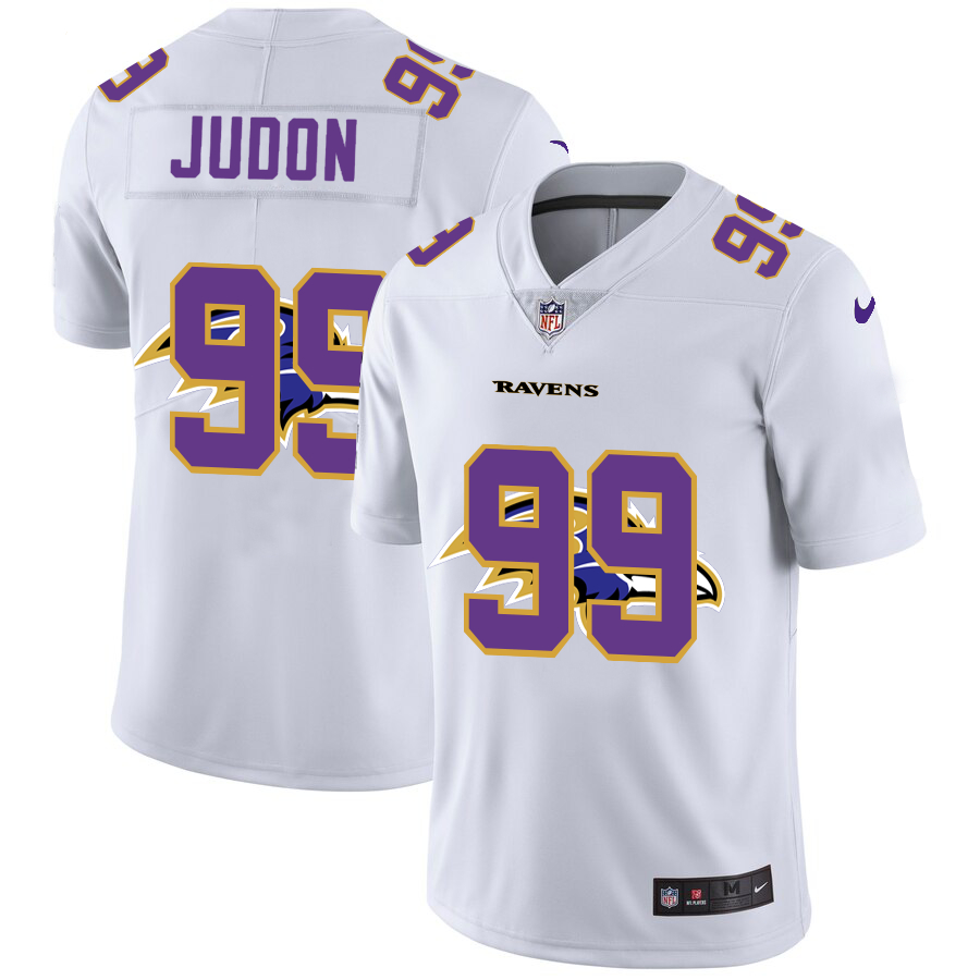 Nike Ravens 99 Matthew Judon White Shadow Logo Limited Jersey