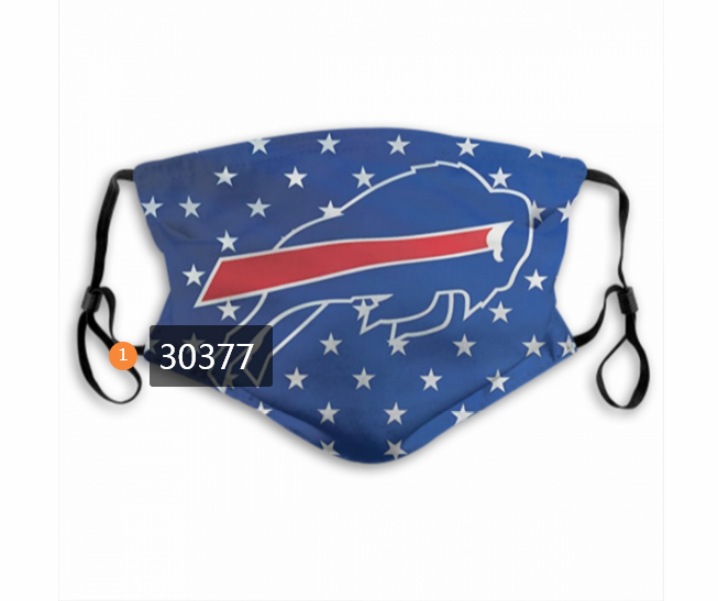 Buffalo Bills Team Face Mask Cover with Earloop 30377
