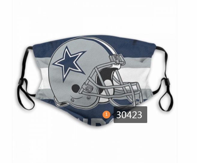 Dallas Cowboys Team Face Mask Cover with Earloop 30423