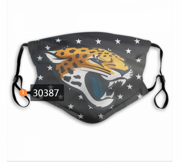 Jacksonville Jaguars Team Face Mask Cover with Earloop 30387
