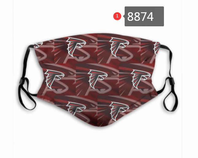 Atlanta Falcons Team Face Mask Cover with Earloop 8874
