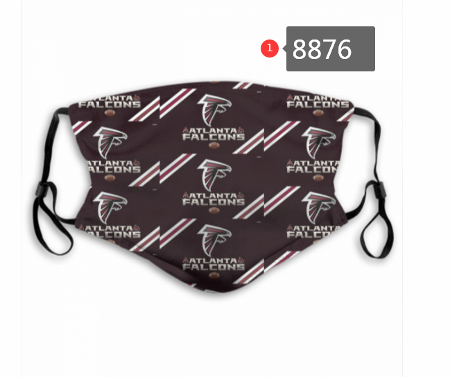 Atlanta Falcons Team Face Mask Cover with Earloop 8876