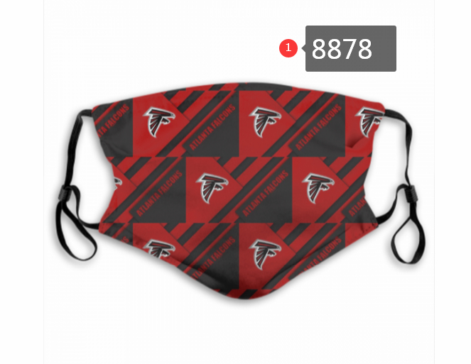 Atlanta Falcons Team Face Mask Cover with Earloop 8878