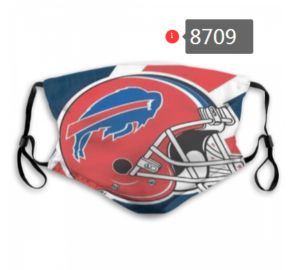Buffalo Bills Team Face Mask Cover with Earloop 8709