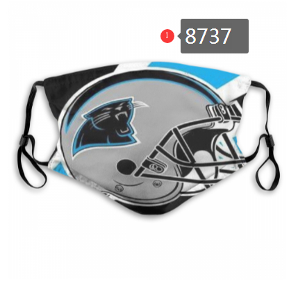 Carolina Panthers Team Face Mask Cover with Earloop 8737