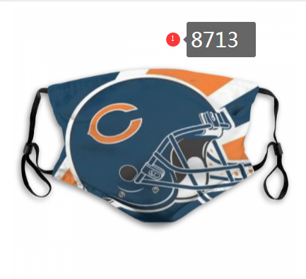 Chicago Bears Team Face Mask Cover with Earloop