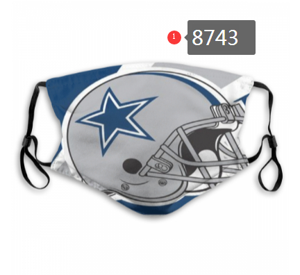 Dallas Cowboys Team Face Mask Cover with Earloop 8743