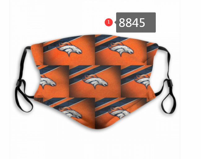 Denver Broncos Team Face Mask Cover with Earloop 8845