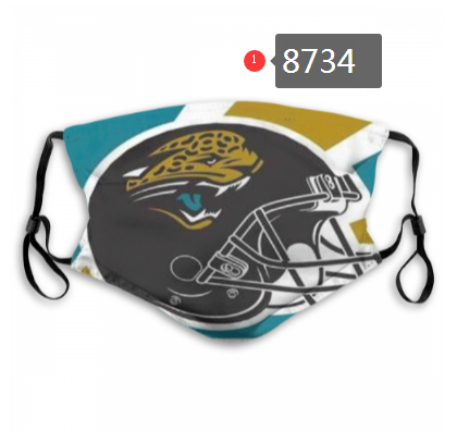 Jacksonville Jaguars Team Face Mask Cover with Earloop 8734