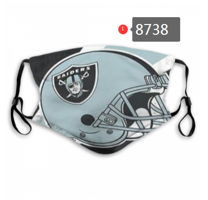 Las Vegas Raiders Team Face Mask Cover with Earloop 8738