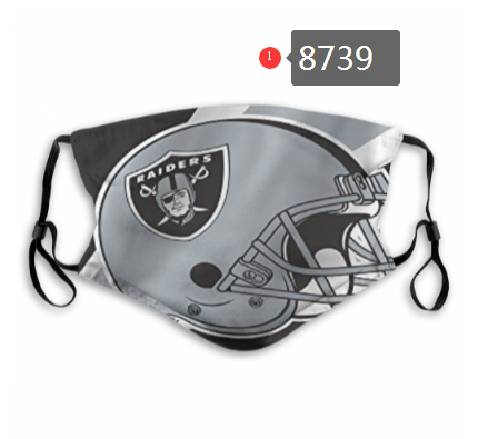 Las Vegas Raiders Team Face Mask Cover with Earloop 8739