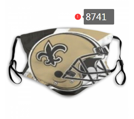 New Orleans Saints Team Face Mask Cover with Earloop 8741