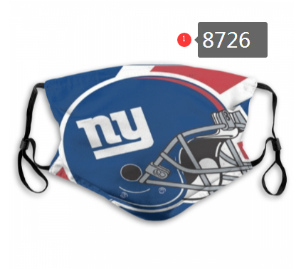 New York Giants Team Face Mask Cover with Earloop 8726