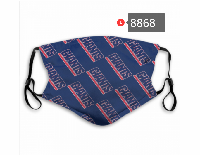 New York Giants Team Face Mask Cover with Earloop 8868