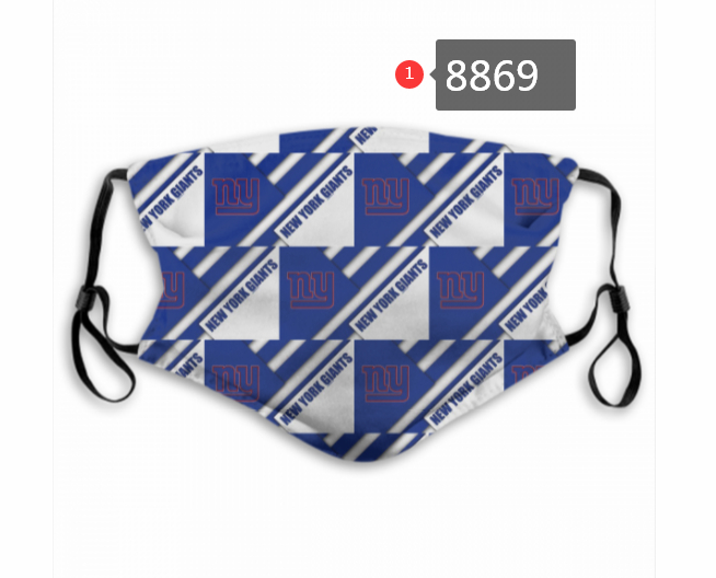New York Giants Team Face Mask Cover with Earloop 8869