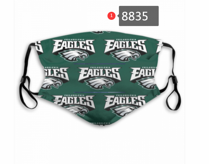 Philadelphia Eagles Team Face Mask Cover with Earloop 8835