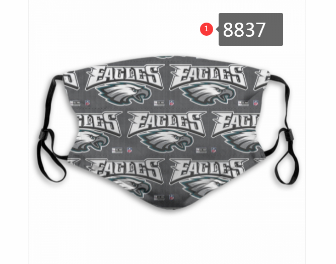 Philadelphia Eagles Team Face Mask Cover with Earloop 8837