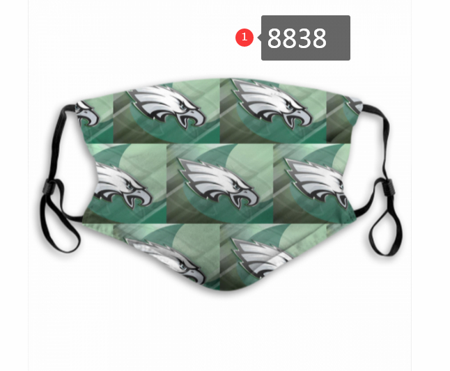 Philadelphia Eagles Team Face Mask Cover with Earloop 8838