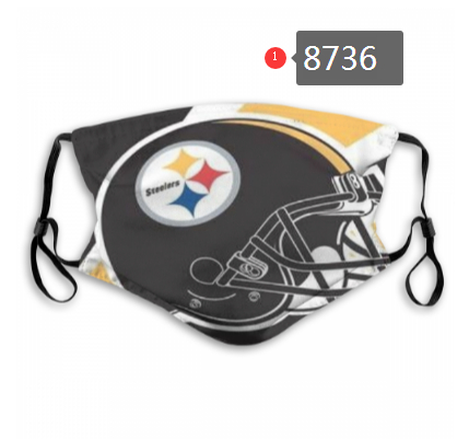 Pittsburgh Steelers Team Face Mask Cover with Earloop 8736