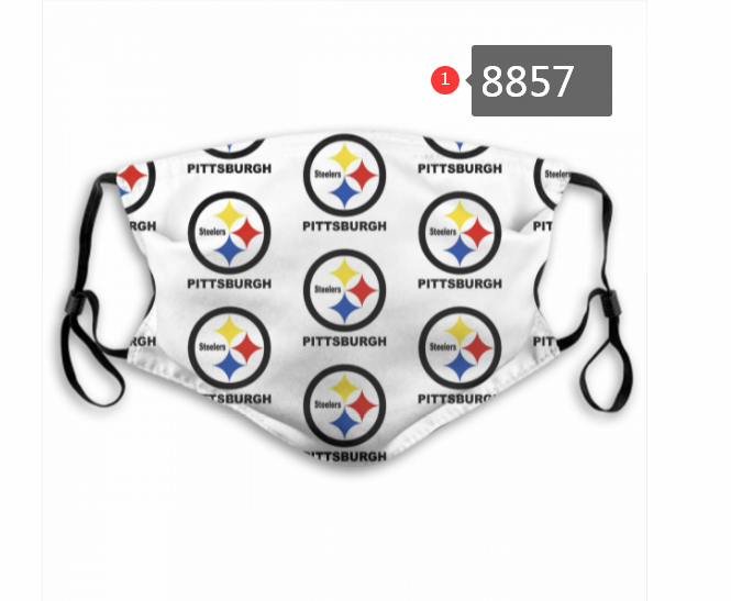 Pittsburgh Steelers Team Face Mask Cover with Earloop 8857