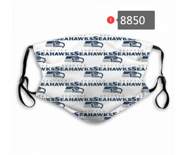 Seattle Seahawks Team Face Mask Cover with Earloop 8850