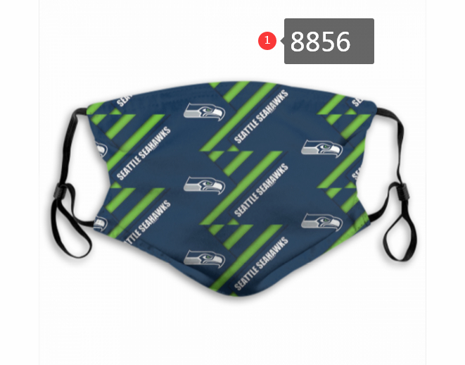 Seattle Seahawks Team Face Mask Cover with Earloop 8856