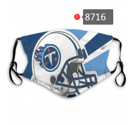 Tennessee Titans Team Face Mask Cover with Earloop 8716
