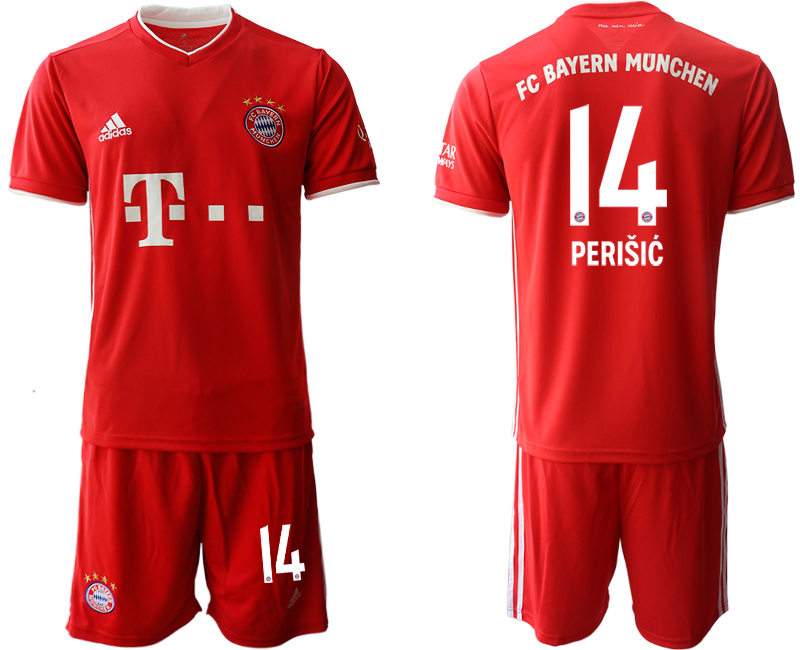 2020-21 Bayern Munich 14 PERISIC Home Soccer Jersey