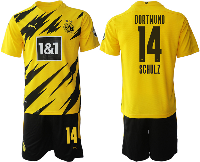 2020-21 Dortmund 14 SCHULZ Home Soccer Jersey