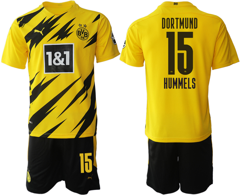2020-21 Dortmund 15 HUMMELS Home Soccer Jersey