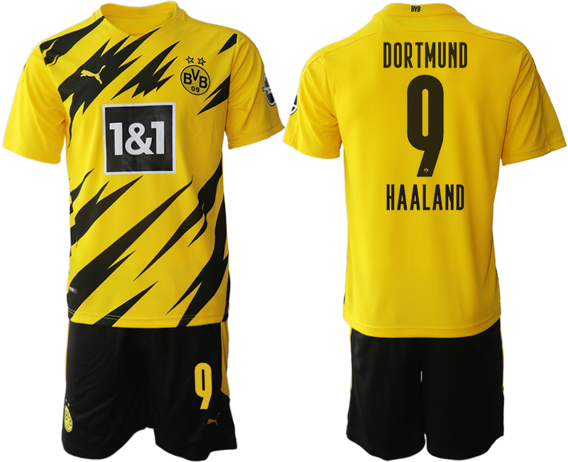 2020-21 Dortmund 9 HAALAND Home Soccer Jersey