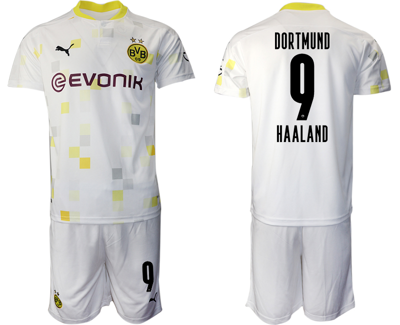 2020-21 Dortmund 9 HAALAND Third Away Soccer Jersey