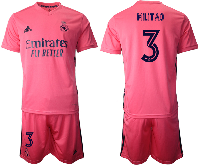 2020-21 Real Madrid 3 MILITAO Away Soccer Jersey