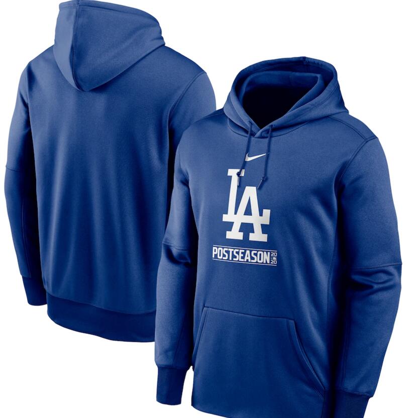 Men's Los Angeles Dodgers Nike Royal 2020 Postseason Collection Pullover Hoodie