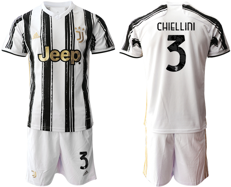 2020-21 Juventus 3 CHIELLINI Home Soccer Jersey
