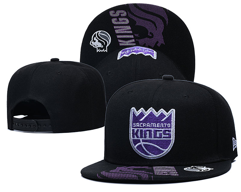 Kings Team Logo Black Adjustable Hat GS