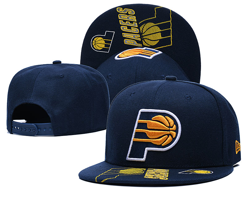 Pacers Team Logo Navy Adjustable Hat GS