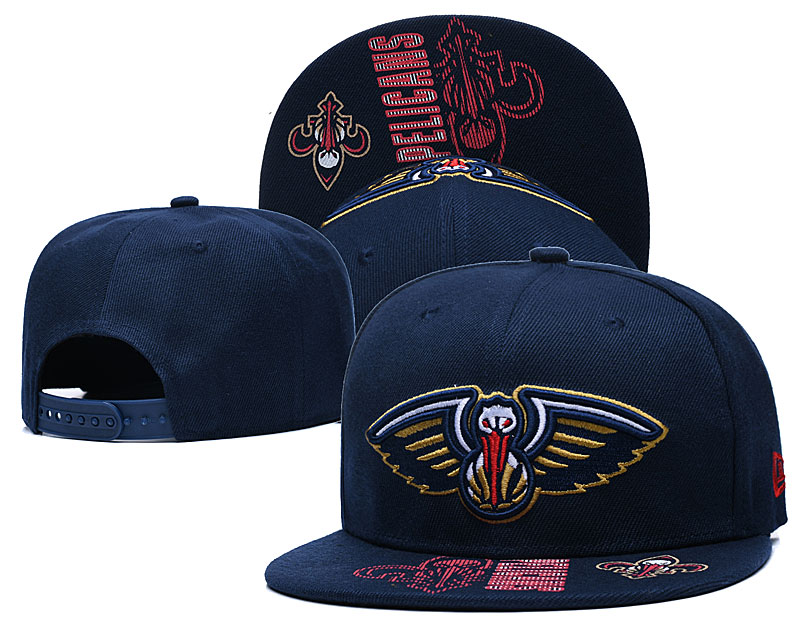 Pelicans Team Logo Navy Adjustable Hat GS