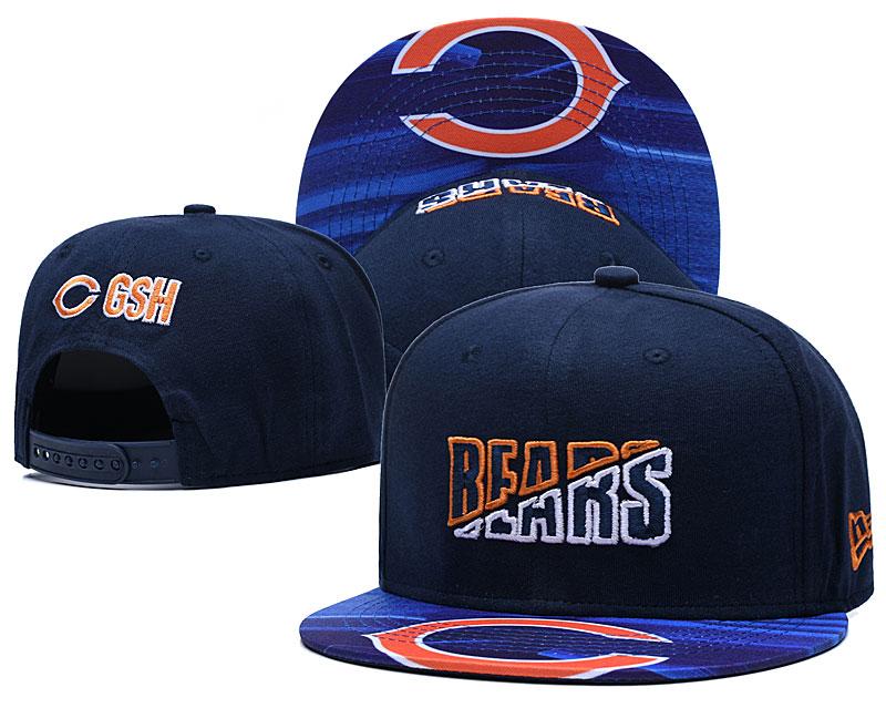 Bears Team Logo Navy 2020 NFL Summer Sideline Adjustable Hat YD