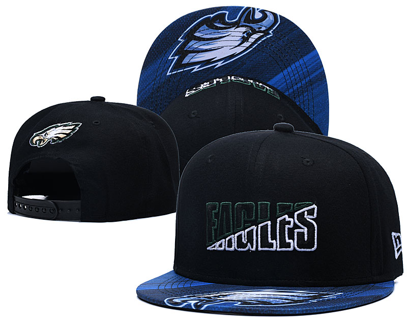 Eagles Team Logo Navy 2020 NFL Summer Sideline Adjustable Hat YD
