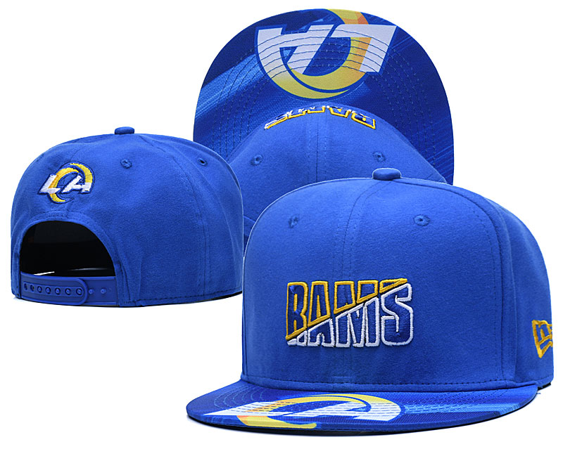 Rams Team Logo Royal 2020 NFL Summer Sideline Adjustable Hat YD