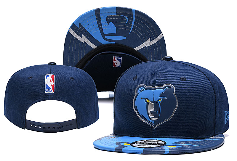 Grizzlies Team Logo Navy Adjustable Hat YD